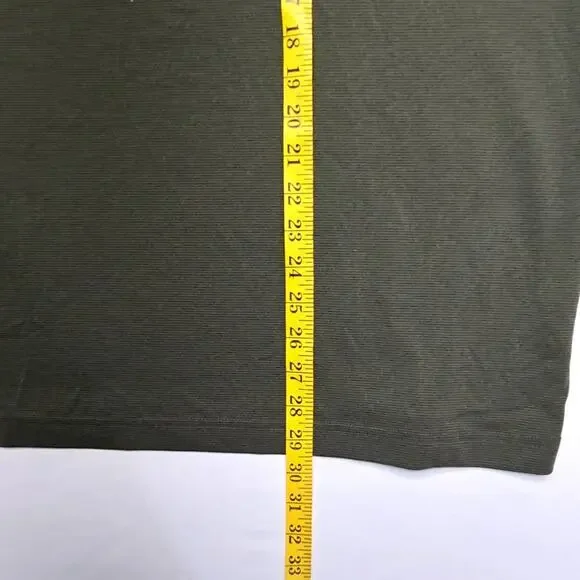 PGA Tour Shirt Long Sleeve Polo Striped Dark Green Mens Large Golf Top - Picture 8 of 8